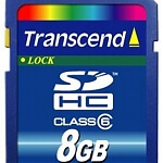 Карта памяти SD TRANSCEND 8GB